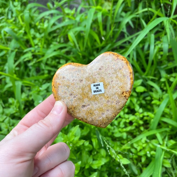 Heart Shaped Home Decoration Art Natural Agate Amethyst Brazil Druzy Quartz - Picture 8 of 10